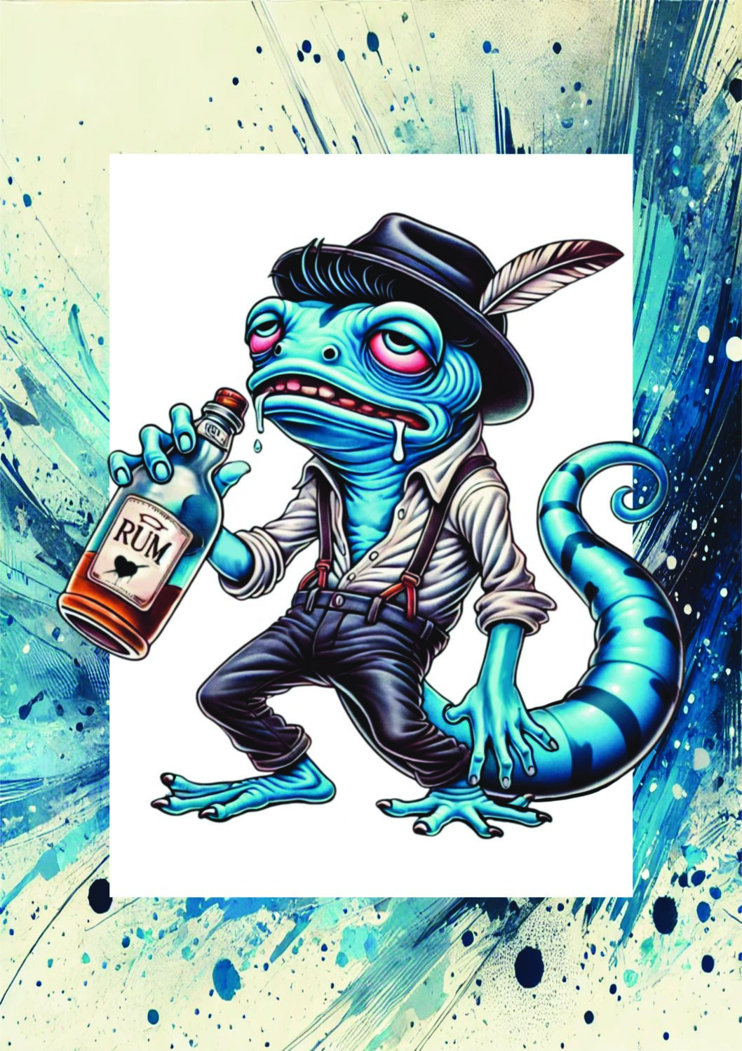 Limited Edition 'Pissed As A Newt' Print